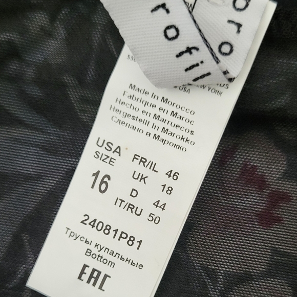 Gottex Floral High Waist Swim Bottom with Side Shirring - Picture 6 of 10